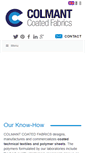 Mobile Screenshot of colmant-coated-fabrics.com
